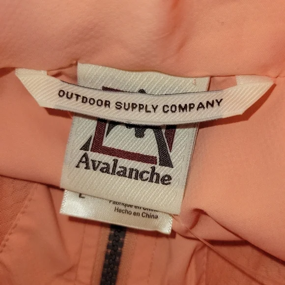 Avalanche Peach Lightweight Rain Jacket Women's Size L - Picture 12 of 13
